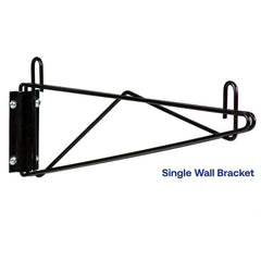 18"d Black Wall Brackets