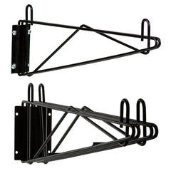 18"d Black Wall Brackets