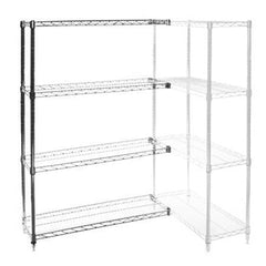 12"d x 24"w Wire Shelving Add-Ons w/ 4 Shelves