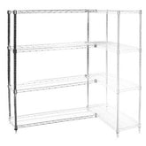 10"d x 48"w Wire Shelving Add-Ons w/ 4 Shelves