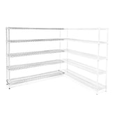 12"d x 54"w Wire Shelving Add-Ons w/ 5 Shelves