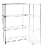 14"d x 48"w Wire Shelving Add-Ons w/ 4 Shelves