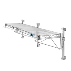 12"d Adjustable Wall Mounted Wire Shelf Add-On Kit