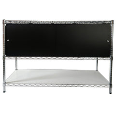 14"d x 48"w x 18"h Sliding Door Wire Shelving Enclosures