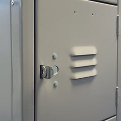15"d x 12"w x 66"h 5-Tier Steel Lockers - Gray