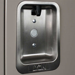 12"d x 12"w x 66"h Single Tier Steel Lockers - Gray