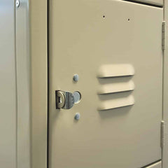 12"d x 12"w x 78"h 6-Tier Steel Lockers - Tan