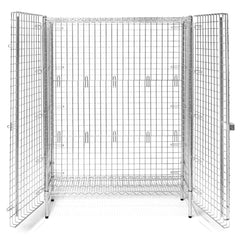 18"d Chrome Wire Security Cages
