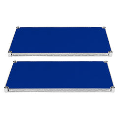 10"d Plastic Wire Shelf Liners 2-Pack - Dark Blue