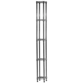 10"d x 10"w Chrome Wire Shelving w/ 5 Shelves