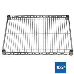 18"d Chrome Wire Shelves