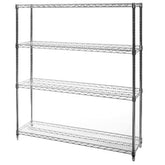 12"d x 54"w Chrome Wire Shelving w/ 4 Shelves