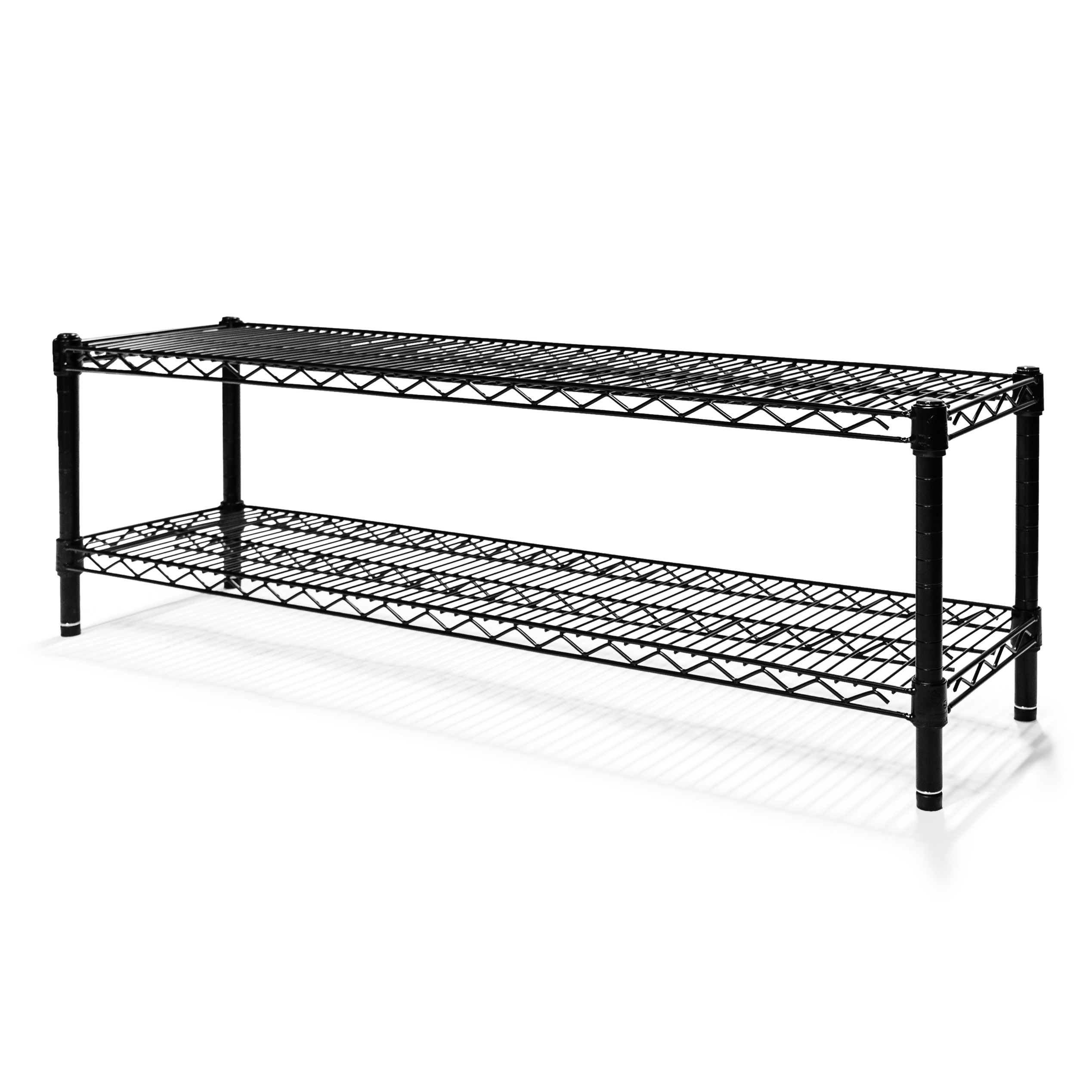 12"d x 14"h Black Wire Shelving w/ 2 Shelves