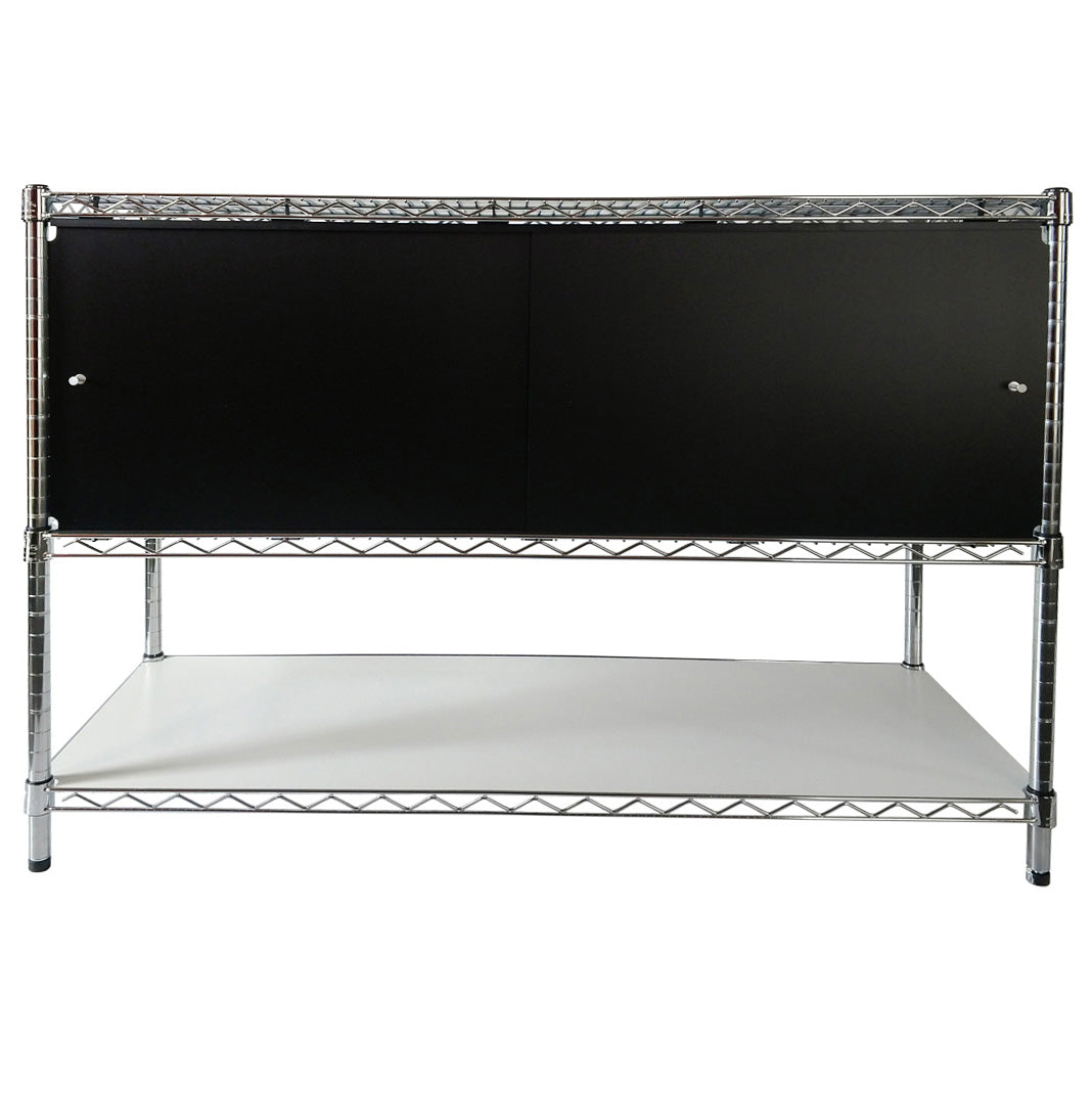 14"d x 36"w x 13"h Sliding Door Wire Shelving Enclosures