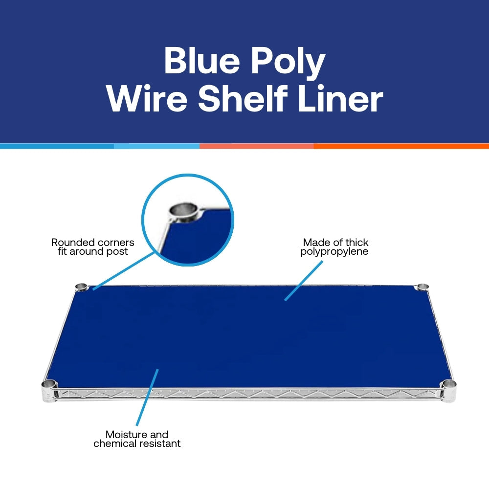 10"d Blue Poly Liners - 4-Pack
