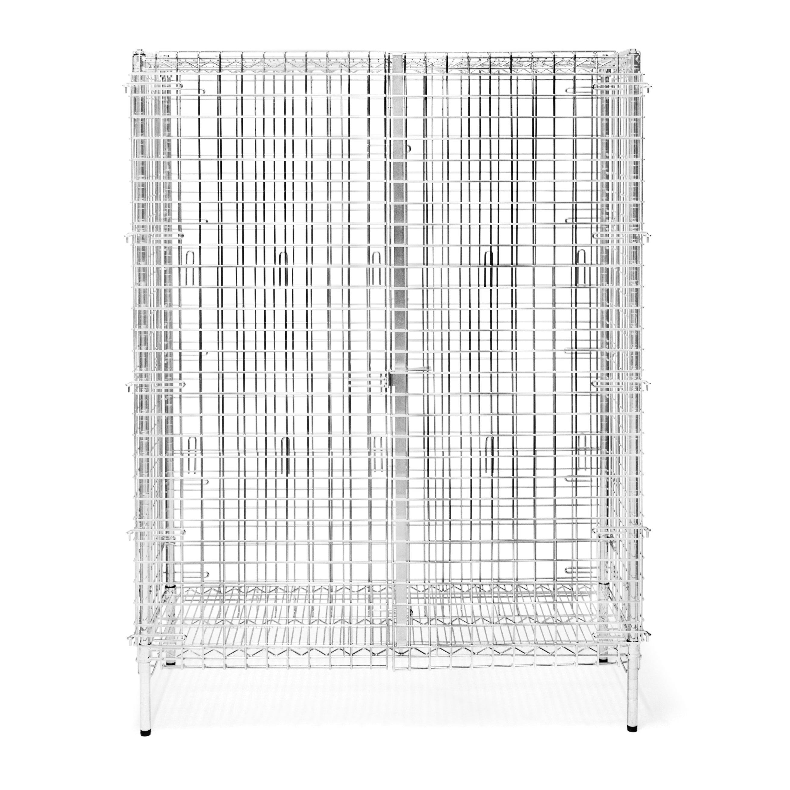 18"d Chrome Wire Security Cages