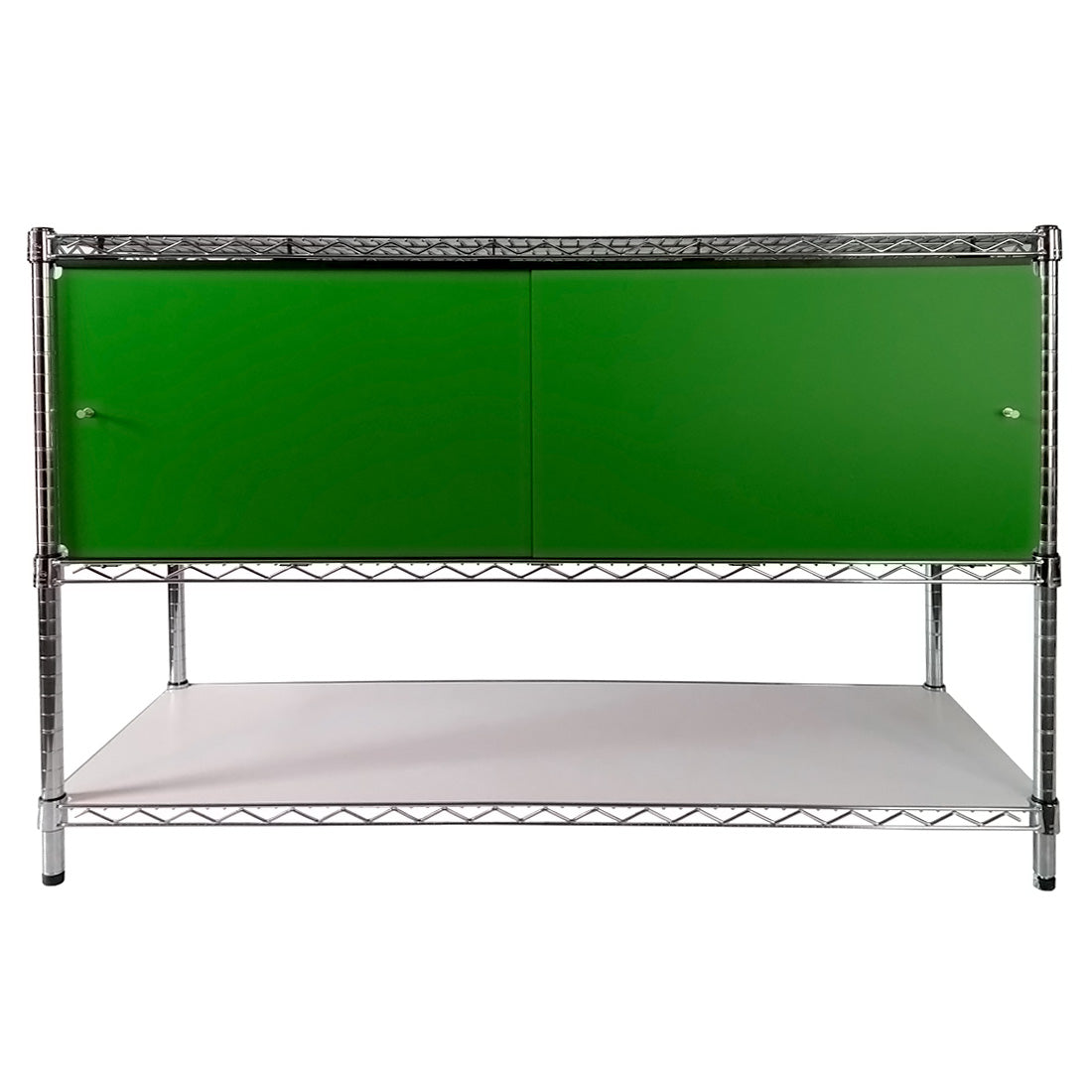 14"d x 36"w x 16"h Sliding Door Wire Shelving Enclosures