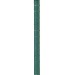 14"d Green Epoxy Wire Shelving with 3 Shelves