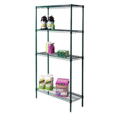 18"d Green Epoxy Wire Shelves