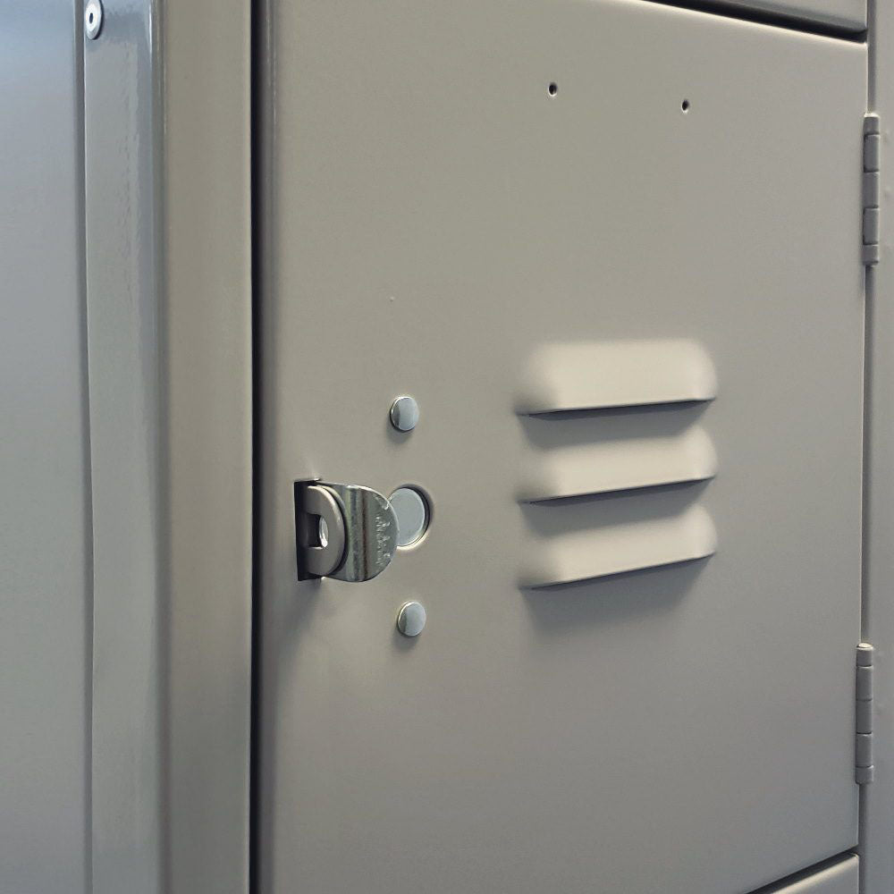12"d x 12"w x 66"h 5-Tier Steel Lockers - Gray