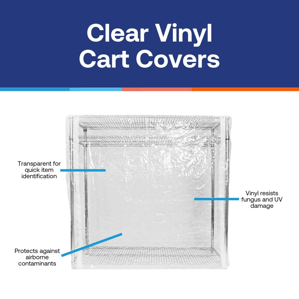 18"d Clear Vinyl Cart Covers