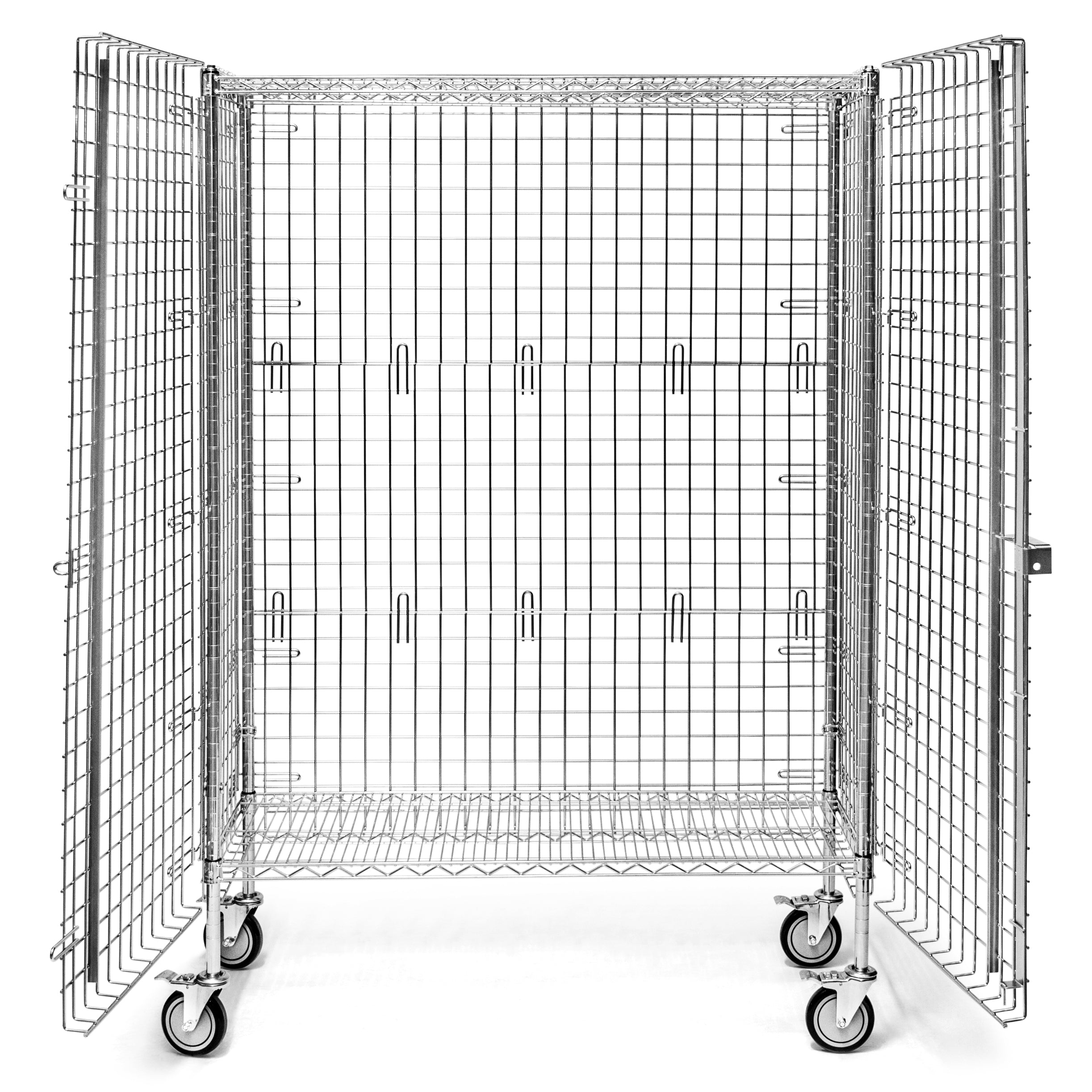 18"d Chrome Wire Security Carts
