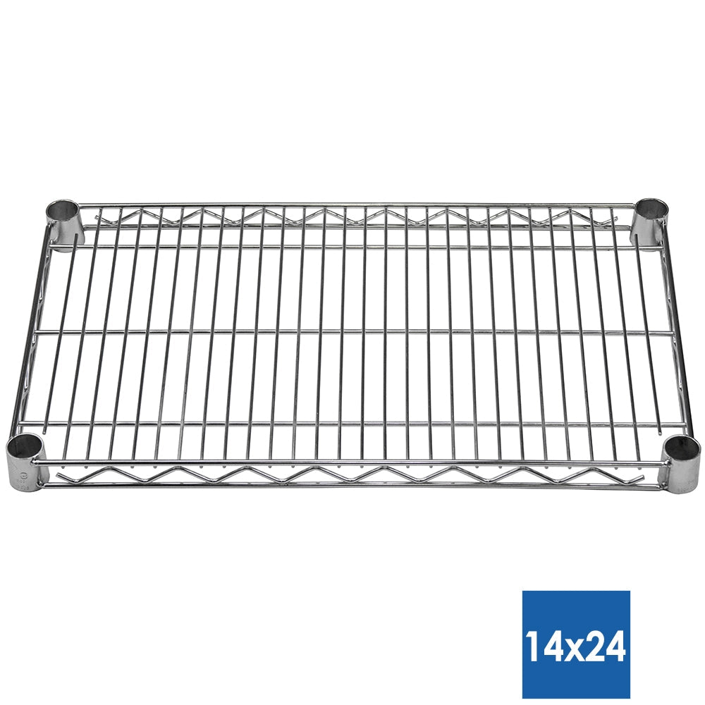 14"d Chrome Wire Shelves