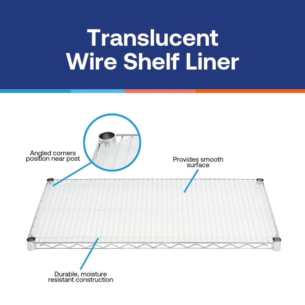14"d Translucent Shelf Liners